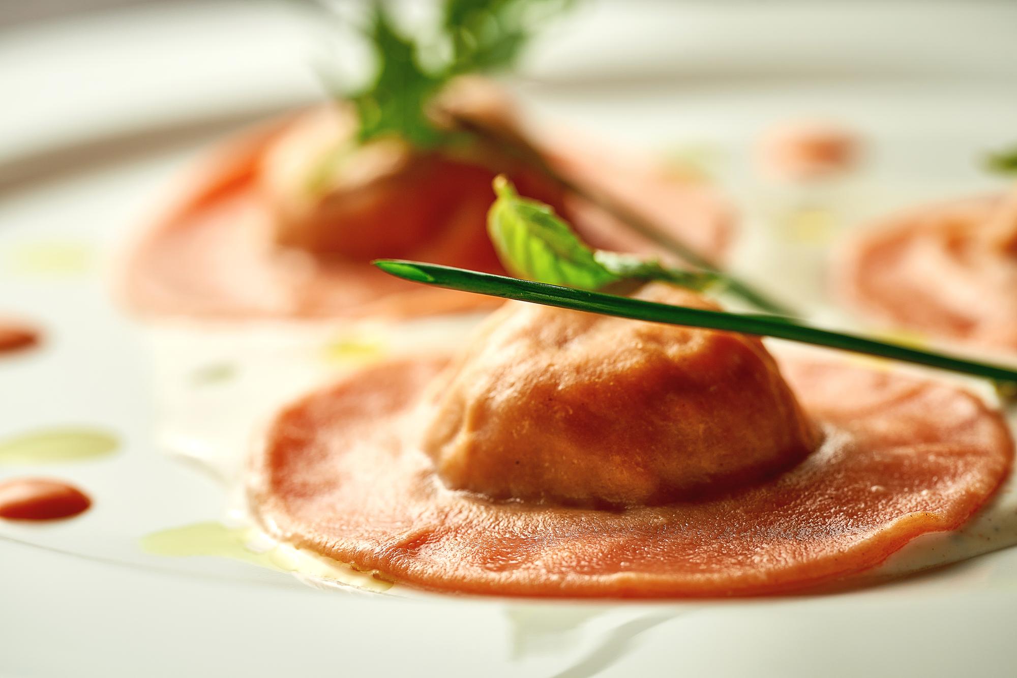 Large editorial shot of plated dish